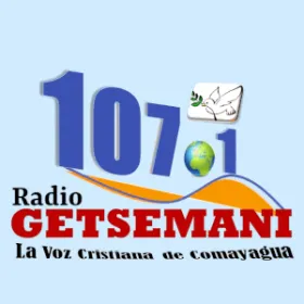 Escucha Radio Getsemani, con la musica que te acerca a Dios. Logo de Radio Getsemani 107.1