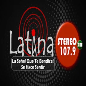 Escucha de Latina Stereo 107.9FM Logo de Latina Stereo 107.9FM